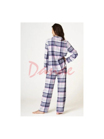 Flanelové pyžamo Key - dámské - kárované