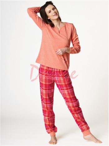 Pyžamo s flanelovými kalhotami - dámské