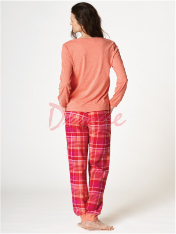 Pyžamo s flanelovými kalhotami - dámské