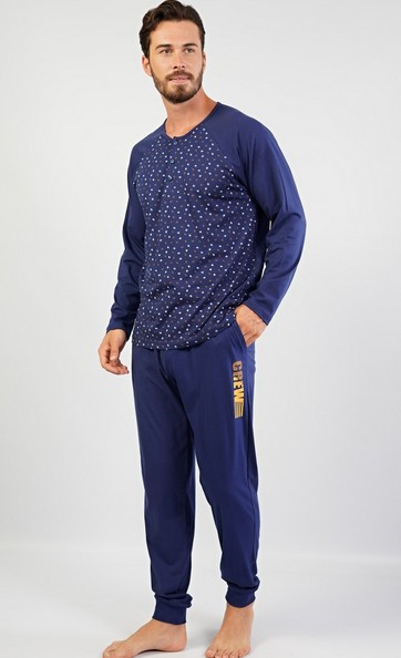 Pánské pyžamo s patentem na kalhotách - Crew
