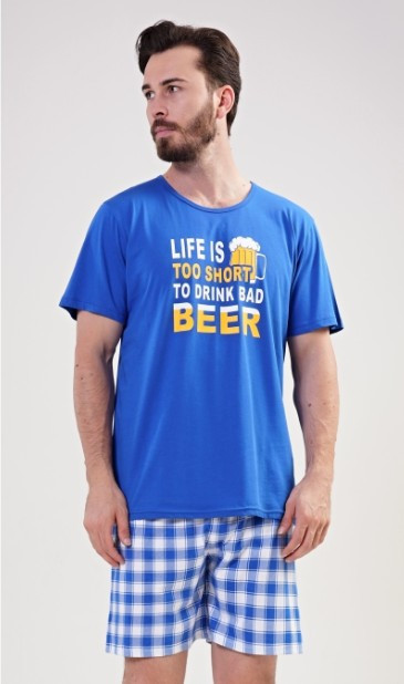 Život je krátký, abych pil špatné pivo - pánské pyžamo