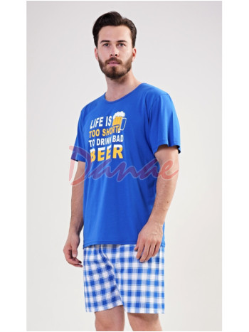Život je krátký, abych pil špatné pivo - pánské pyžamo
