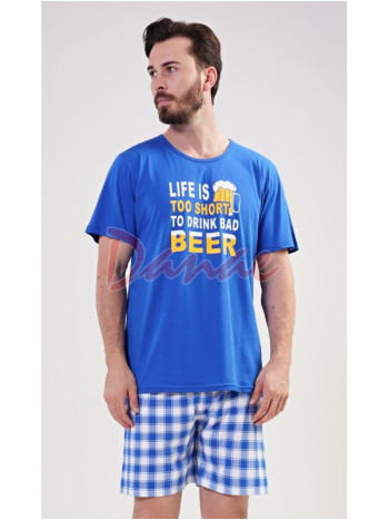 Život je krátký, abych pil špatné pivo - pánské pyžamo