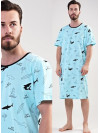 Pánská noční košile se žraloky Big attack