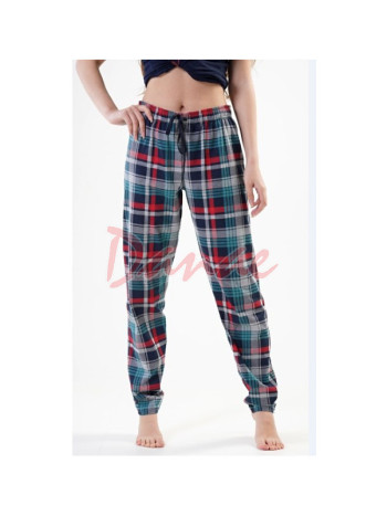 Dámské pyžamové kalhoty s károvaným vzorem