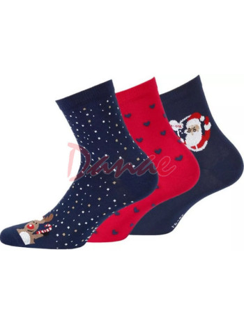 Výhodné dárkové balení - dámské ponožky 3 páry