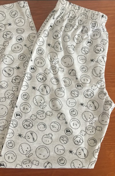 Dětské samostatné pyžamové kalhoty Emotikon