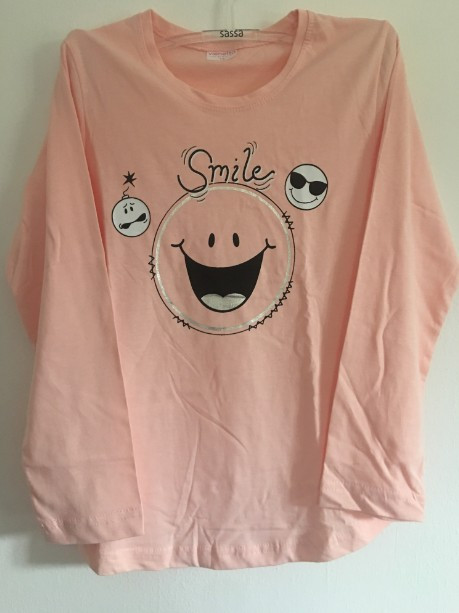 Dívčí tričko s obrázkem smajlíka - Smile