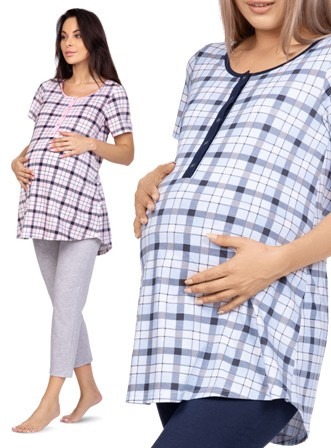 Mateřské pyžamo s krátkým rukávem