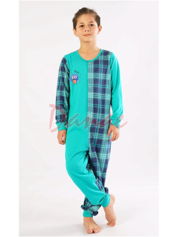 Dětský overal na spaní Booo zelená