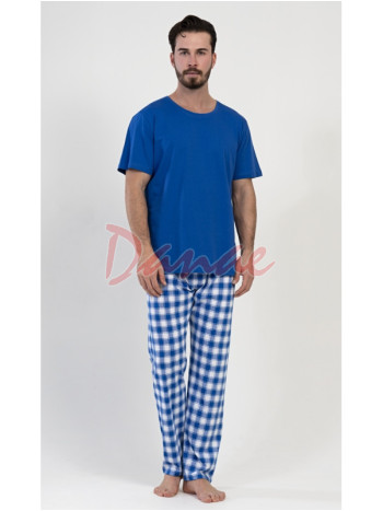 Pánské pyžamo Secret - krátký rukáv - dlouhé kalhoty