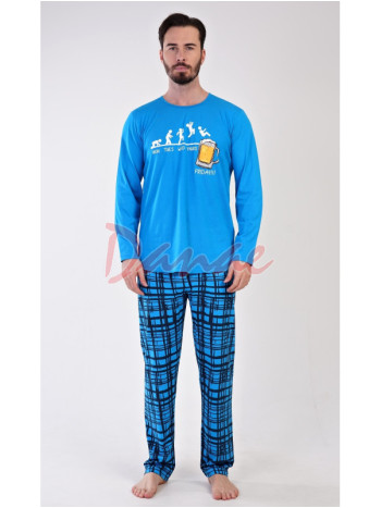 Pánské bavlněné pyžamo dlouhé s pivem - Friday