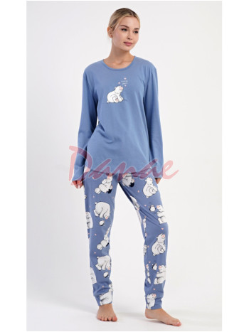 Dámské pyžamo dlouhé s medvídkem - Miss You