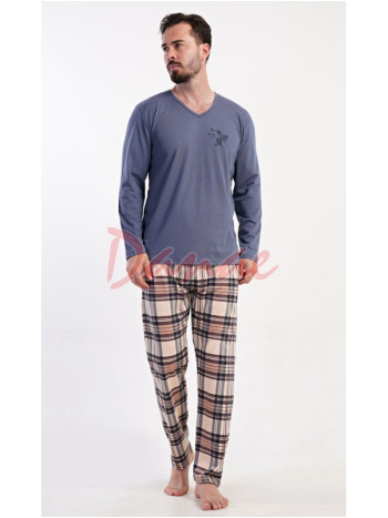 Pánské bavlněné pyžamo dlouhé s pivem - Friday