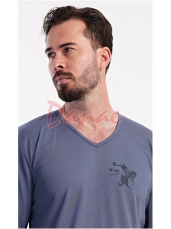 Pánské bavlněné pyžamo dlouhé Trust