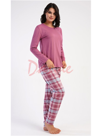 Dámské pyžamo dlouhé Dominica šeříková