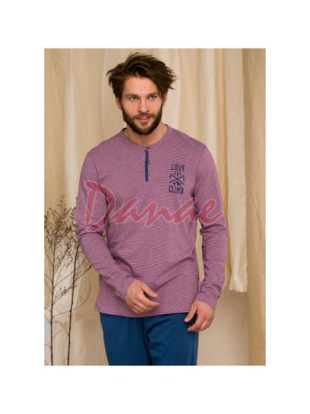 Pánské bavlněné pyžamo Love Climb