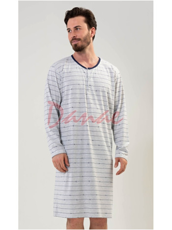 Pánská noční košile s dlouhým rukávem Linea