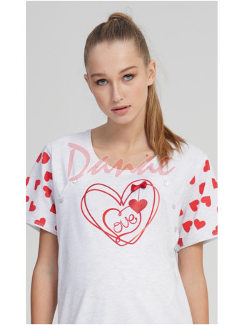 Kojící košile se srdíčkami pro maminky Láska