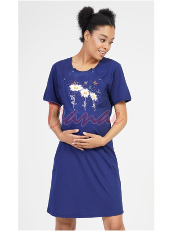 Mateřská kojící košile modrá - Láska - Víra - Naděje