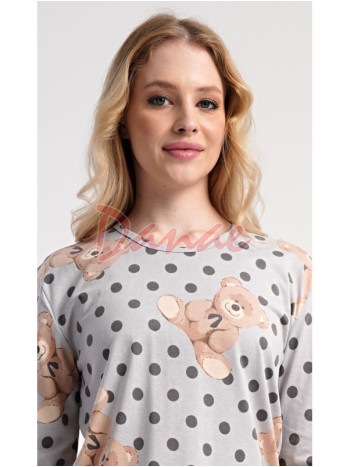 Dámské pyžamo dlouhé s medvídkem