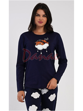 Dámské pyžamo dlouhé Bee Happy s včelkou