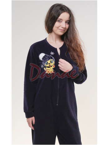 Dámský polarový overal na zip Tygřík