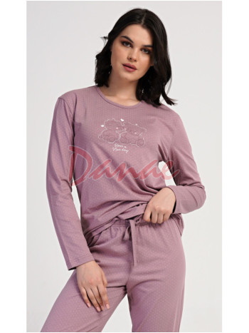 Dámské pyžamo dlouhé bavlněné Emily