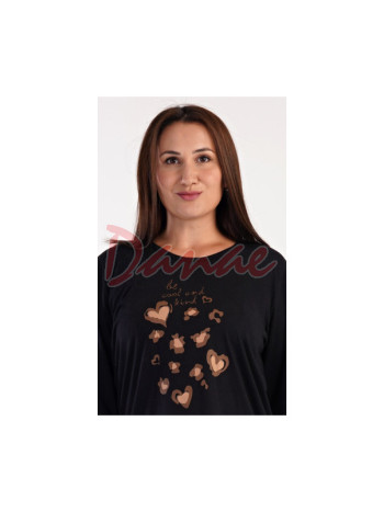 Dámské pyžamo dlouhé nadměrné Be cool and kind