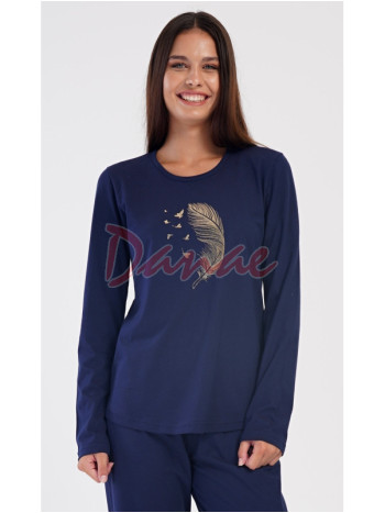 Dámské pyžamo dlouhé nadměrné Pírko