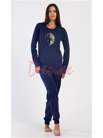 Dámské pyžamo dlouhé nadměrné Pírko