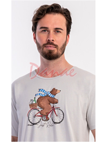 Pánská noční košile krátký rukáv Just Ride