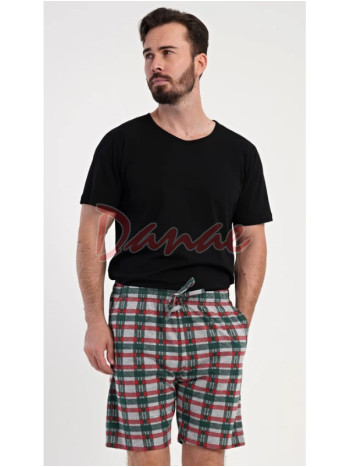 Pánské pyžamové šortky kárované Vienetta Paul