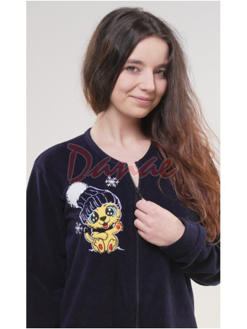 Dámský polarový overal na zip Tygřík