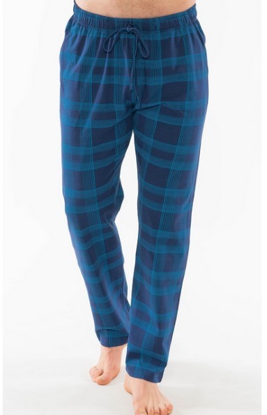 Pánské pyžamové kalhoty dlouhé kárované